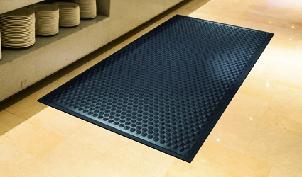 Cushion-Coil mat in a professional kitchen